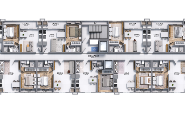 Apartamento a venda em Canto Grande