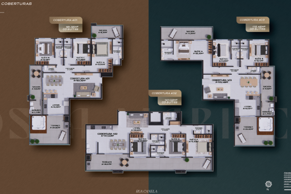 apartamento na planta em Mariscal