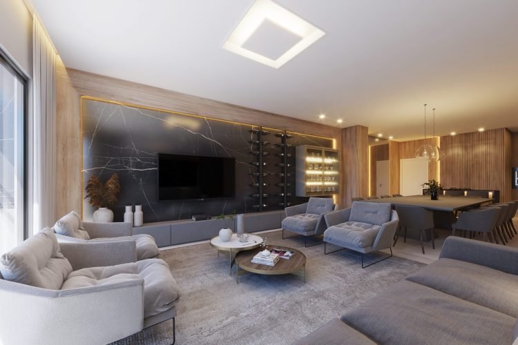 concept residence, cobertura em bombas