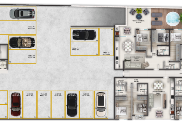 apartamento na planta em bombinhas