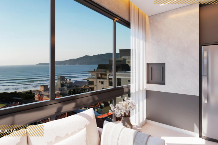 Flats com vista para o mar em Mariscal